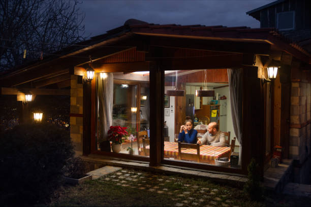 istock Parents relaxing during the evening 1300620503