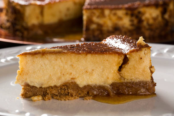 istock Delicious cheese cake with honey 1300623478