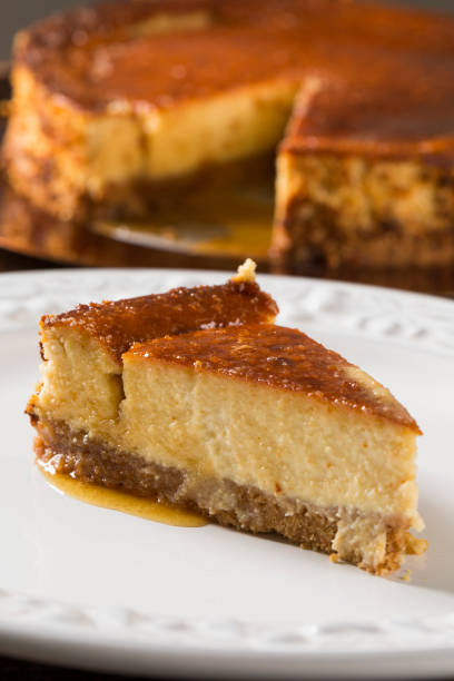 istock Delicious cheese cake with honey 1300625005