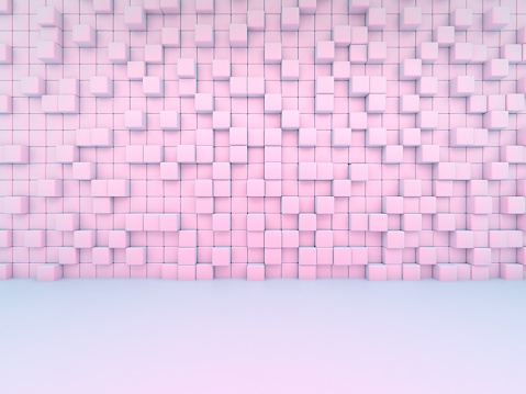 Blue pink square background
