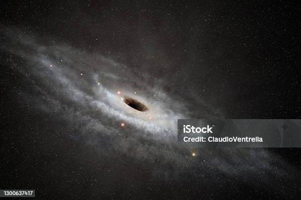 Black Hole In Outer Space Stock Photo - Download Image Now - Black Hole - Space, Horizon, Galaxy