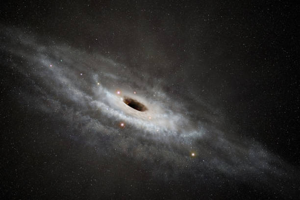 uzaydaki kara delik - kara delik stok fotoğraflar ve resimler