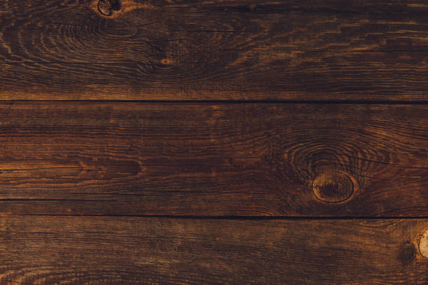 istock Wooden background. Texture with an old, rustic, brown planks 1300646946