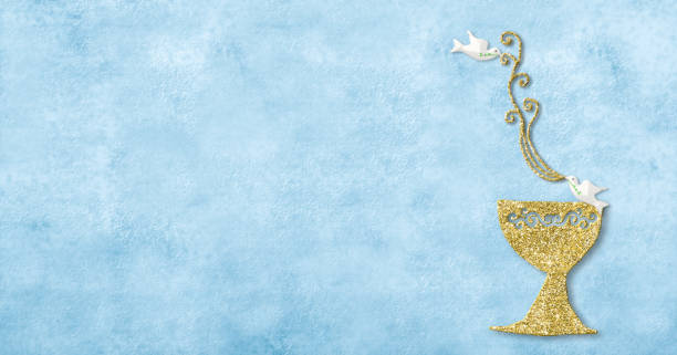 istock Christening, background for card invitations. 1300650784