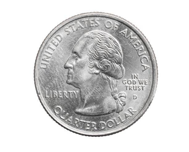 istock A quarter dollar coin on a white isolated background 1300655334