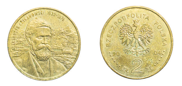 istock two Polish zloty on a white isolated background 1300655349