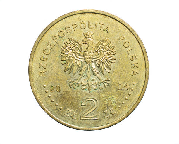 istock two Polish zloty on a white isolated background 1300655359