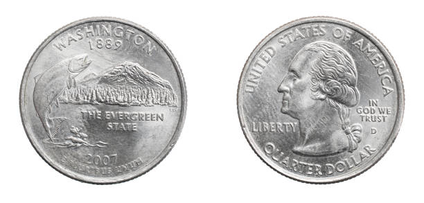 istock A quarter dollar coin on a white isolated background 1300655360