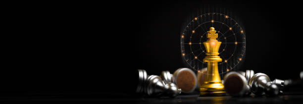 istock Chess board game for ideas and competition and strategy, business success concept. 1300657961