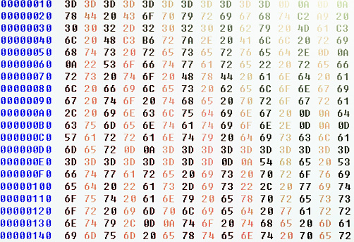 Columns Code Rows And Columns Of Hexadecimal Code Displayed On A Computer Monitor ...