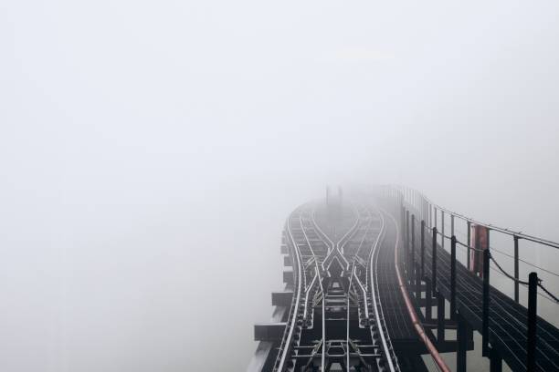 istock Junction in thick fog 1300662299