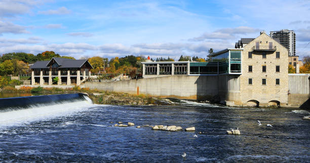 istock Cambridge, Ontario, Canada scene by the Grand River 1300666799
