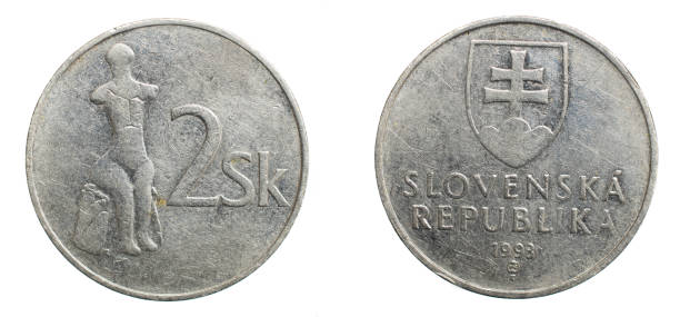istock two slovakia koruna coin on white isolated background 1300666903