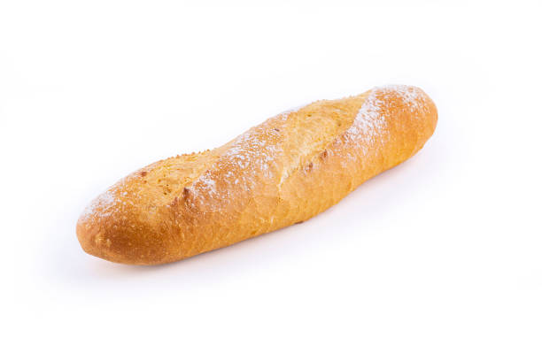 istock Italian bread baguette isolated on white background 1300668012