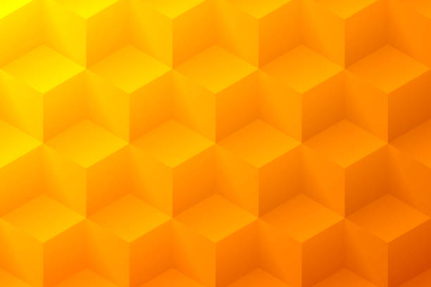 Abstract orange background - Geometric texture Modern and trendy abstract background. Geometric texture with seamless patterns for your design (colors used: orange, yellow). Vector Illustration (EPS10, well layered and grouped), wide format (3:2). Easy to edit, manipulate, resize or colorize. orange background stock illustrations