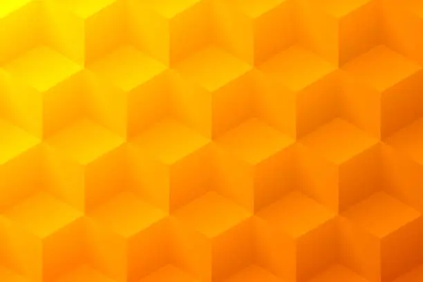 Vector illustration of Abstract orange background - Geometric texture