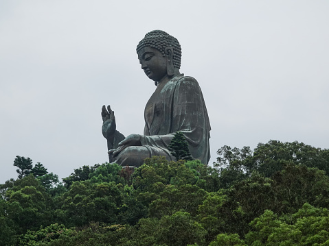 Mountaintop Tian Tan Buddha (Giant Buddha). Hong Kong