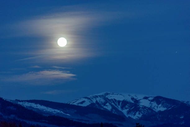 istock Scenic view of mountain range at dawn 1300673304