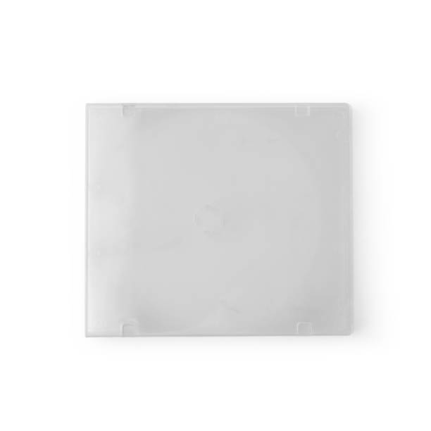 istock Realistic white cd box cover template isolated on white background with clipping path 1300678386