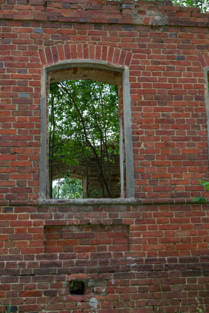 istock ruins of an old red brick building 1300679119