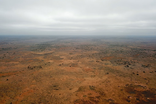 Aerial view of the outback