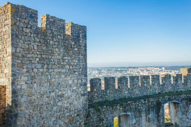 istock view on the mediaval castle walls and tower 1300685881