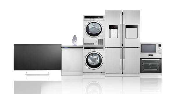 istock Stainless steel home appliances 1300687682