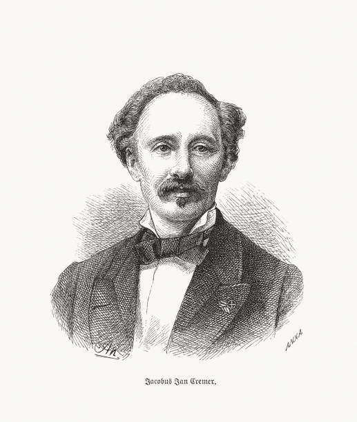 istock Jacobus Jan Cremer (1827-1880), Dutch writer, wood engraving, published in 1893 1300696131