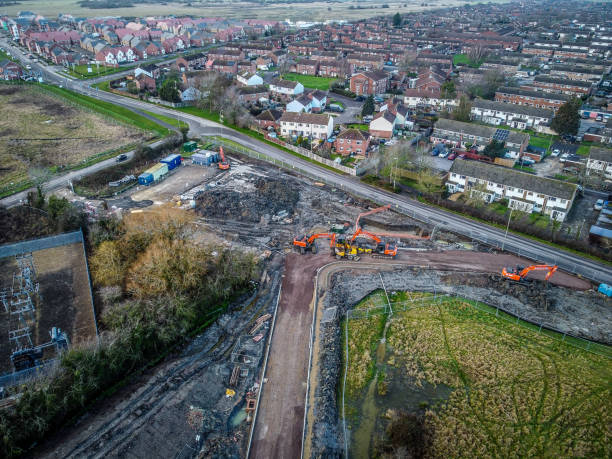 istock New Denchworth Road, Wantage being constructed. February 2021 1300698708