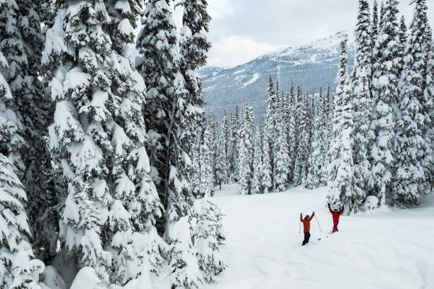 istock Friends on a ski vacation 1300703422