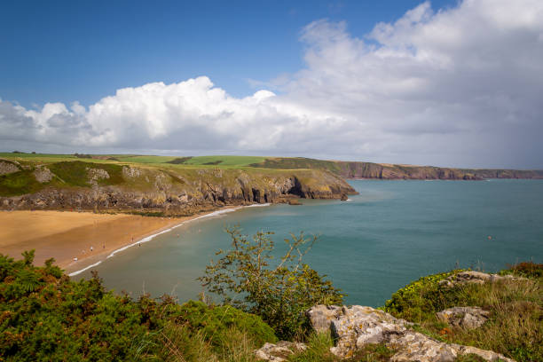 istock Beautiful and rocky coast in Wales. 1300706899