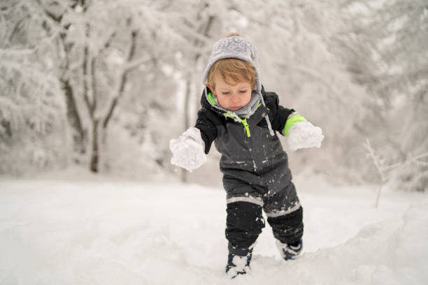 istock Child playing in the snow 1300708000