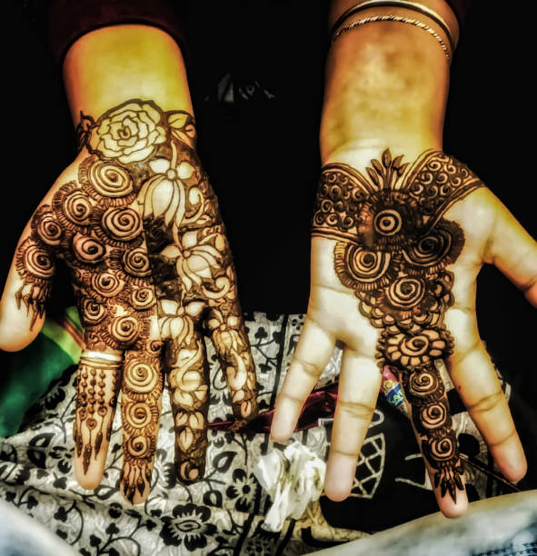istock Mehndi... Hindu traditional painting.. 1300708821