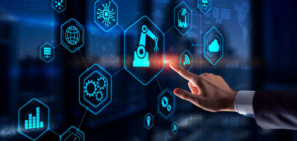 istock RPA Robotic Process Automation system. Big data and business concept on Virtual Screen. 1300713378