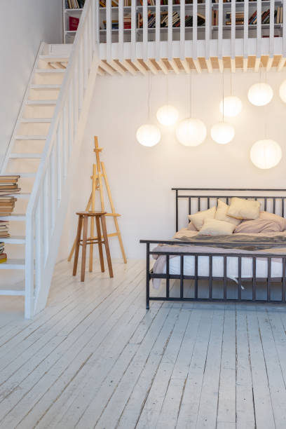 istock luxury modern design of a cozy small Scandinavian-style studio apartment 1300715923