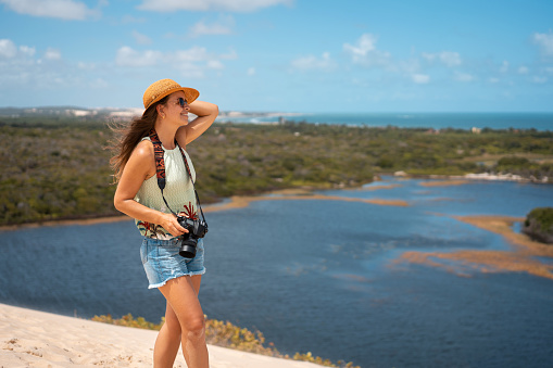 Beach, Photographer, Top view, Tropical Climate, Brazil.