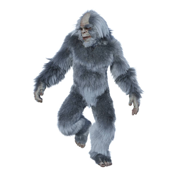 istock Yeti walking and smiling looking to the side. 1300722084
