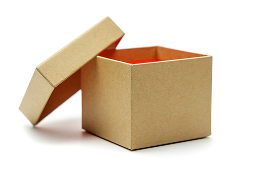 eco gift box isolated on white