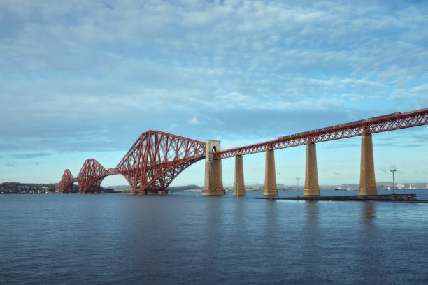 istock View of Forth Rail Bridge and a moving train 1300733125