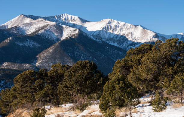 Mt. Antero at 14,276 Feet (4,351 Meters) is the 10th highest peak in Colorado. stock photo