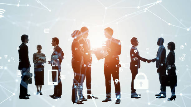 istock People network concept. Group of person. Teamwork. Human resources. 1300745939