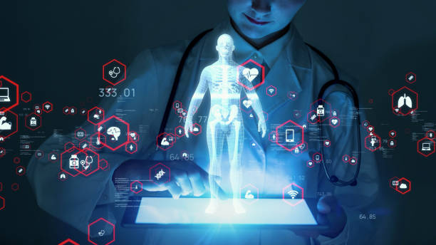 istock Medical technology concept. Remote medicine. Electronic medical record. 1300746060
