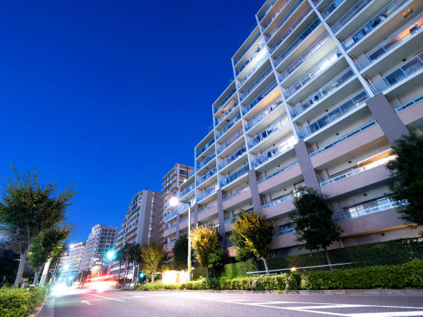 istock Large condominium in a residential area 1300748556