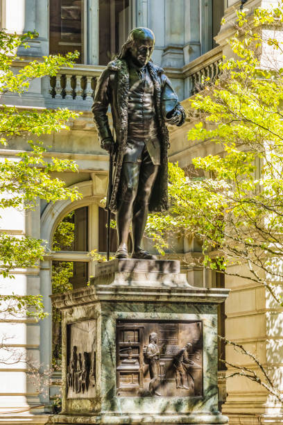 istock Benjamin Franklin Statue Boston Latin School Freedom Trail Boston Massachusetts 1300755586
