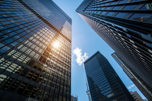 istock Scenic Toronto financial district skyline and modern architecture skyline 1300758556