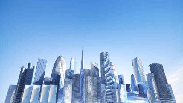 istock Skyscraper where technology and man-made are concentrated 1300760501