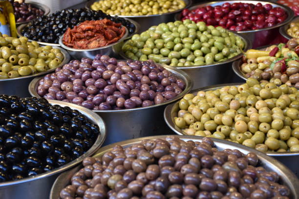 istock Olives at a market in Isreal 1300778748