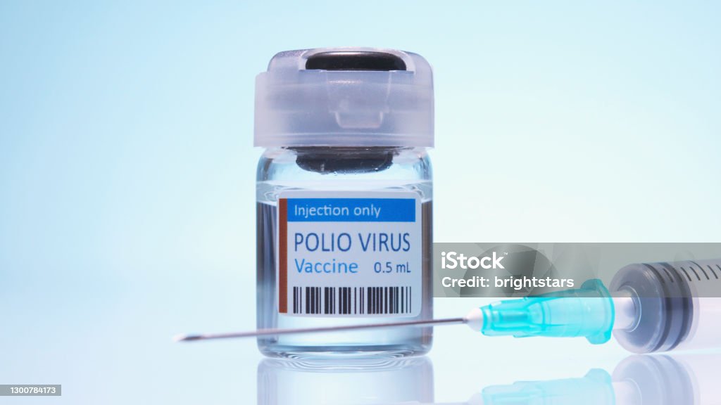 Polio vaccine Polio vaccine. Polio Stock Photo