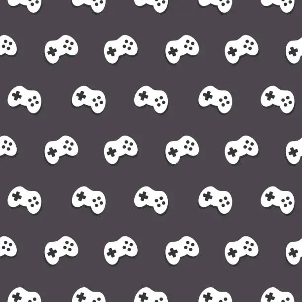 Vector illustration of Vector Seamless Game Controller Pattern