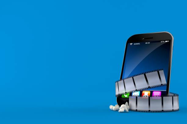 istock Smartphone with film strip 1300791488